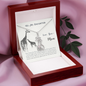 To My Daughter-Graceful Love Giraffe Necklace
