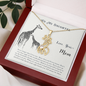To My Daughter-Graceful Love Giraffe Necklace
