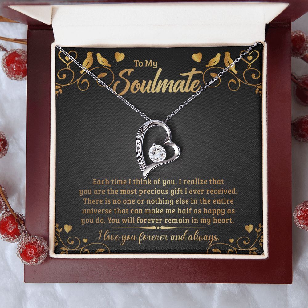 To My Soulmate Forever Love Necklace