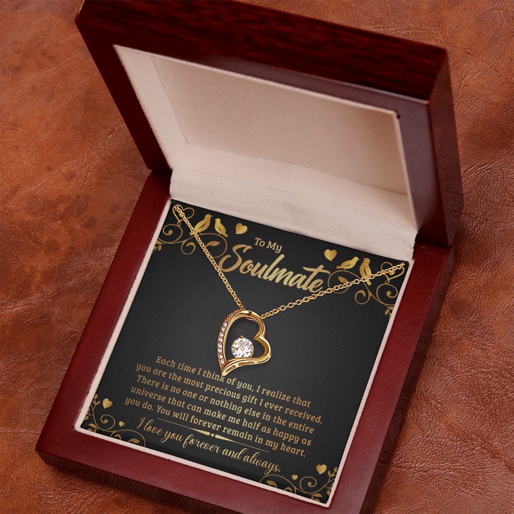 To My Soulmate Forever Love Necklace