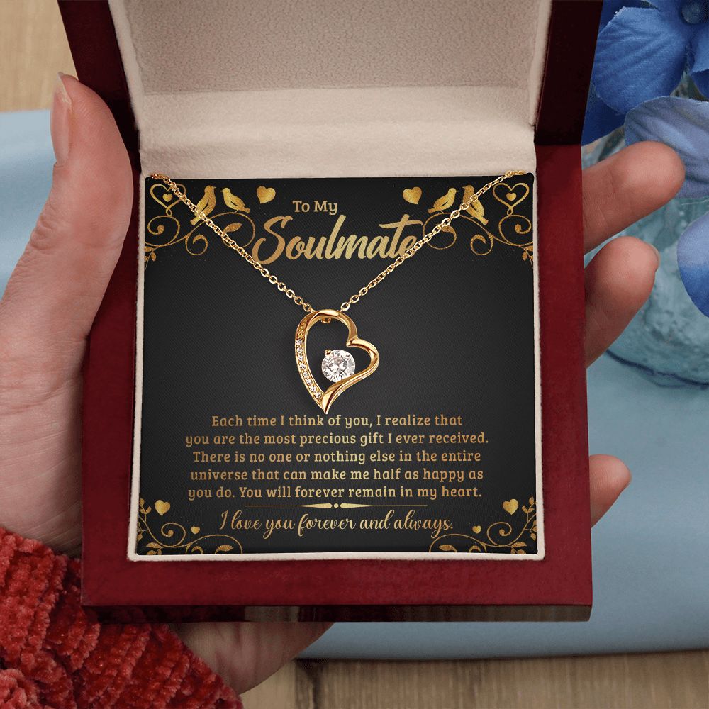 To My Soulmate Forever Love Necklace