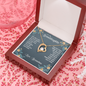 To My Granddaughter Heart Pendent