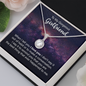 To My Girlfriend White gold Pendent