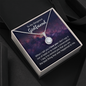 To My Girlfriend White gold Pendent