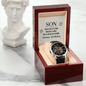 Happy Birthday to My Son- Men's Openwork Watch
