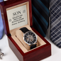 Happy Birthday to My Son- Men's Openwork Watch