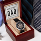 Happy Birthday Dad-Custom Men's Openwork Watch