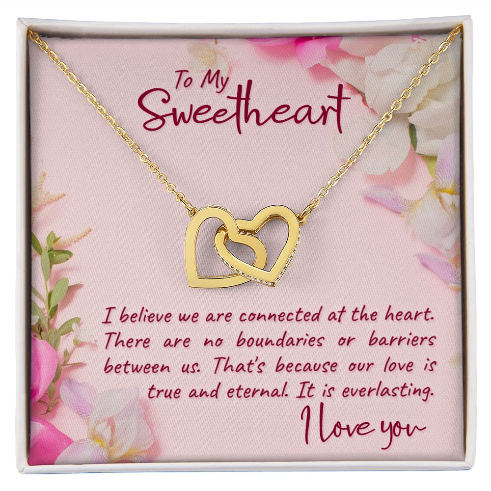 To my Sweetheart Interlocking Hearts