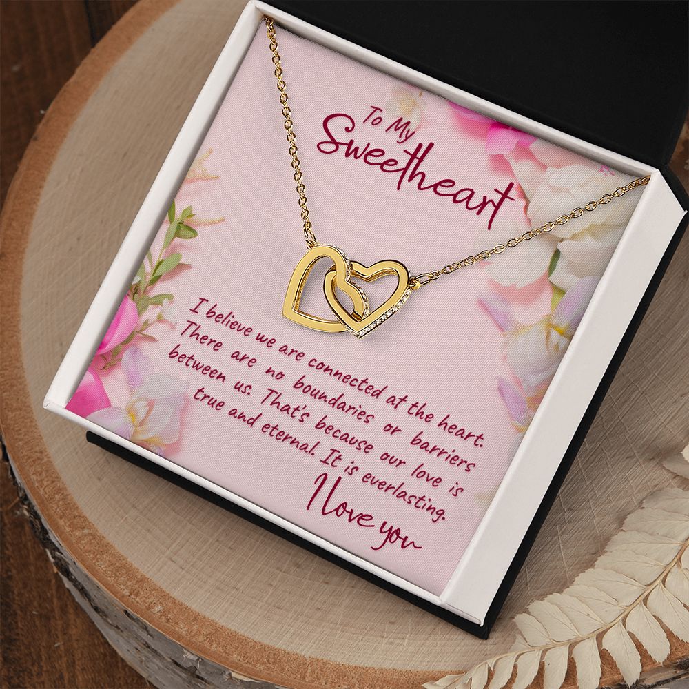 To my Sweetheart Interlocking Hearts