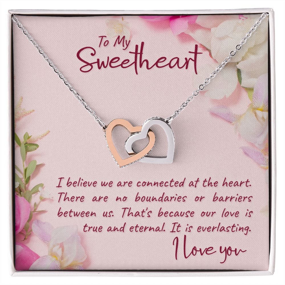 To my Sweetheart Interlocking Hearts