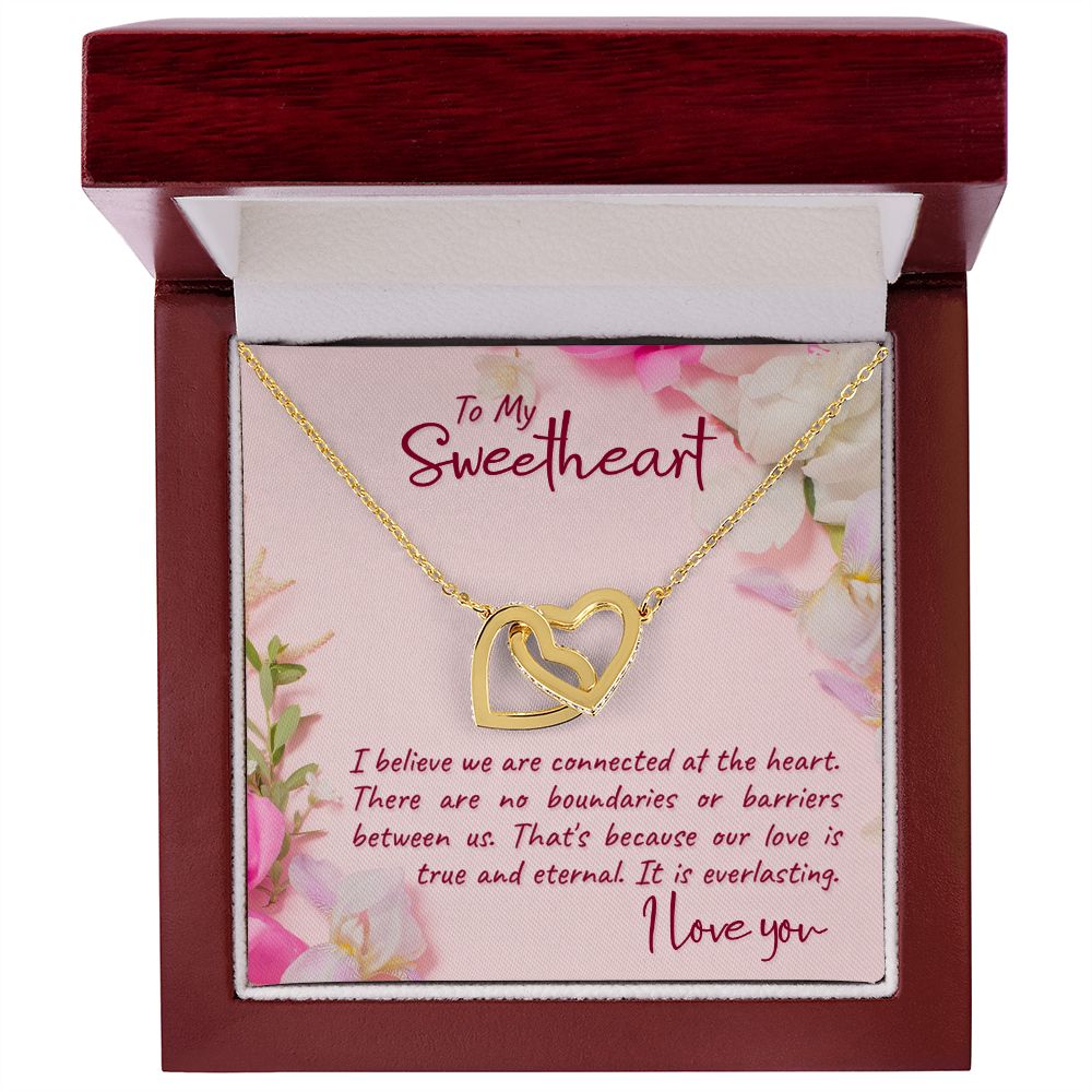 To my Sweetheart Interlocking Hearts