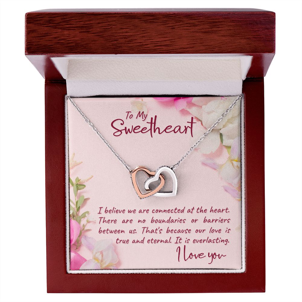 To my Sweetheart Interlocking Hearts