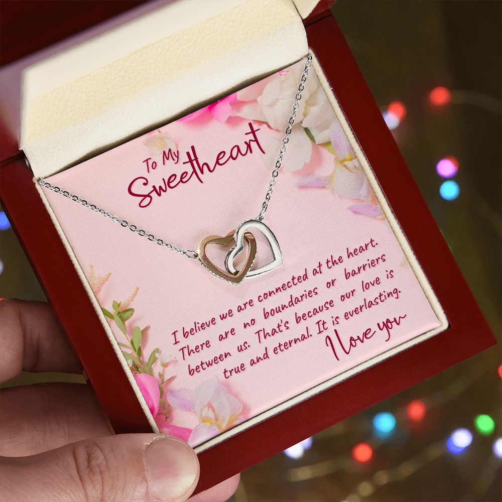 To my Sweetheart Interlocking Hearts