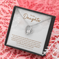 To My Daughter 14K Forever Heart Pendant