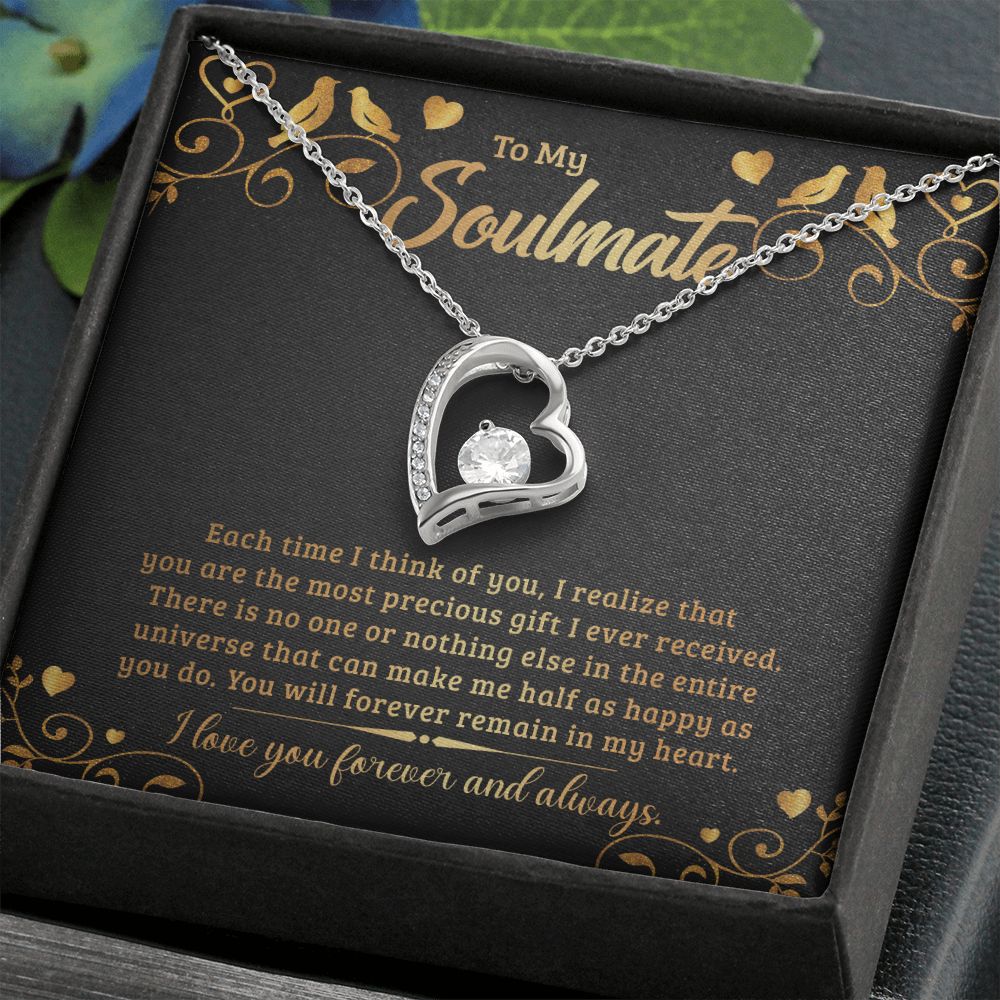 To My Soulmate Forever Love Necklace