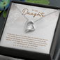To My Daughter 14K Forever Heart Pendant