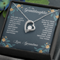To My Granddaughter Heart Pendent