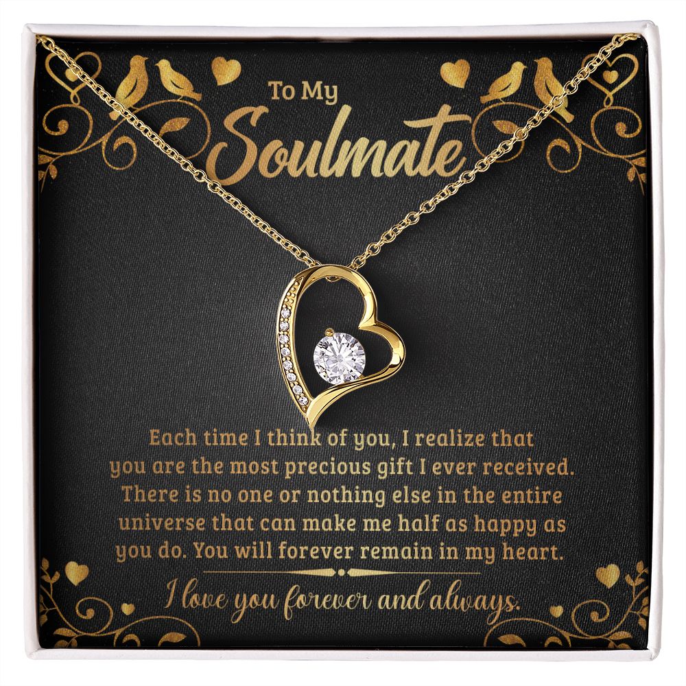 To My Soulmate Forever Love Necklace
