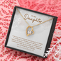To My Daughter 14K Forever Heart Pendant