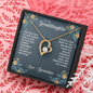 To My Granddaughter Heart Pendent