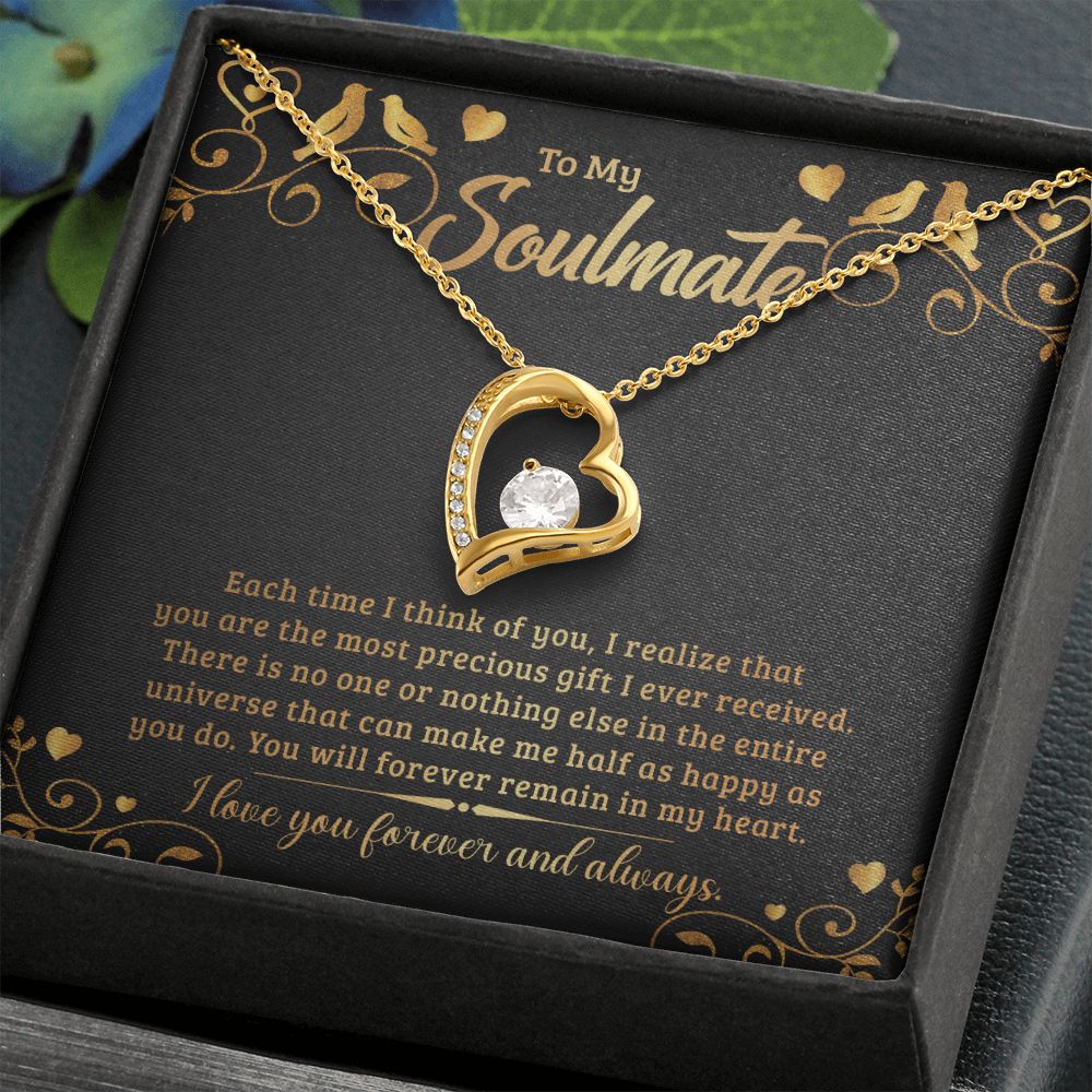 To My Soulmate Forever Love Necklace