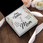 Happy Birthday Mom-14K white gold Pendant