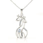 To My Daughter-Graceful Love Giraffe Necklace