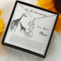 To My Daughter-Graceful Love Giraffe Necklace