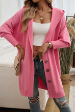 Load image into Gallery viewer, Button Up Long Sleeve Hooded Cardigan
