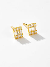 Load image into Gallery viewer, 925 Sterling Silver Zircon Stud Earrings
