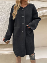 Load image into Gallery viewer, Devine Button Up Long Sleeve Coat
