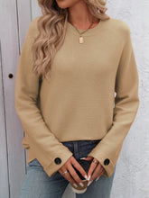 Load image into Gallery viewer, Round Neck Long Sleeve Sweater
