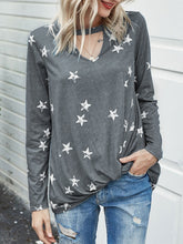 Load image into Gallery viewer, Cutout Round Neck Long Sleeve T-Shirt
