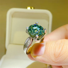 Load image into Gallery viewer, 5 Carat Moissanite Zircon 925 Sterling Silver Ring
