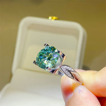 Load image into Gallery viewer, 5 Carat Moissanite Zircon 925 Sterling Silver Ring
