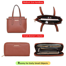 Load image into Gallery viewer, Montana West 3pcs Purses and Handbags for Women Top-handle Large Tote Bag Trendy Crossbody Cell Phone Purse with Coin Wallet
