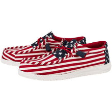 Load image into Gallery viewer, Men&#39;s Wally Americana  Flag loafers
