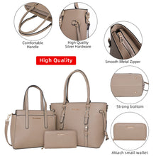 Load image into Gallery viewer, Montana West 3pcs Purses and Handbags for Women Top-handle Large Tote Bag Trendy Crossbody Cell Phone Purse with Coin Wallet
