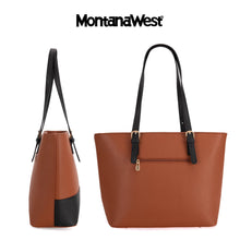 Load image into Gallery viewer, Montana West 3pcs Purses and Handbags for Women Top-handle Large Tote Bag Trendy Crossbody Cell Phone Purse with Coin Wallet
