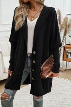 Load image into Gallery viewer, Button Up Long Sleeve Hooded Cardigan
