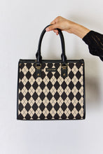 Load image into Gallery viewer, David Jones Argyle Pattern PU Leather Handbag
