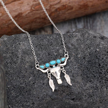 Load image into Gallery viewer, Turquoise Steer Necklace
