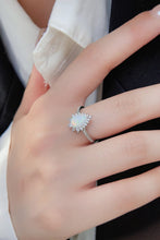 Load image into Gallery viewer, Platinum-Plated Opal Pear Shape Ring
