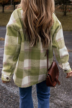 Load image into Gallery viewer, Plaid Button Up Long Sleeve Jacket
