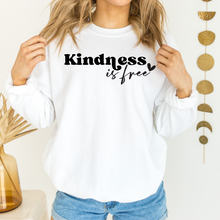 Load image into Gallery viewer, Kindness Is Free Graphic Sweatshirt
