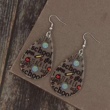 Load image into Gallery viewer, Acrylic Letter Teardrop Shape Earrings
