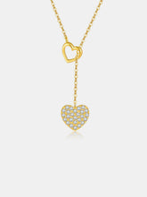 Load image into Gallery viewer, 925 Sterling Silver Inlaid Zircon Heart Necklace
