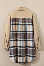 Load image into Gallery viewer, Pocketed Plaid Long Sleeve Mini Dress
