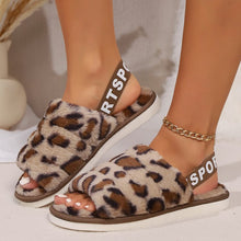 Load image into Gallery viewer, Leopard Open Toe Slippers
