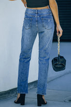 Load image into Gallery viewer, Distressed Pumpkin Jeans with Pockets
